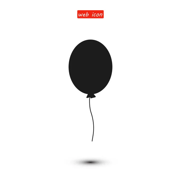 Balloon silhouette icon — Stock Vector