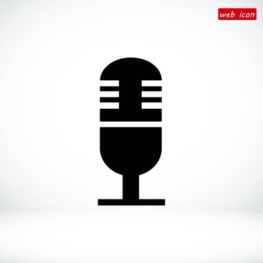 Retro Mikrofon Simgesi