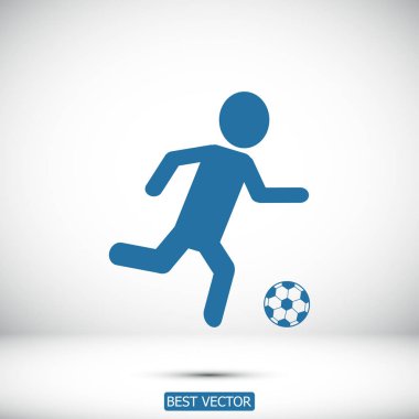 Futbol oyuncu siluet