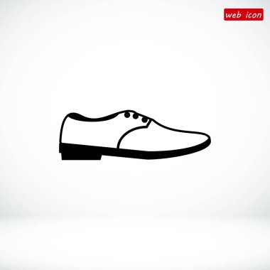 Ayakkabı düz simgesi