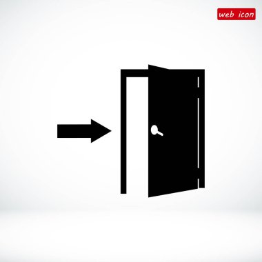 kapı düz simgesi