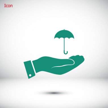 Şemsiye el simgesi