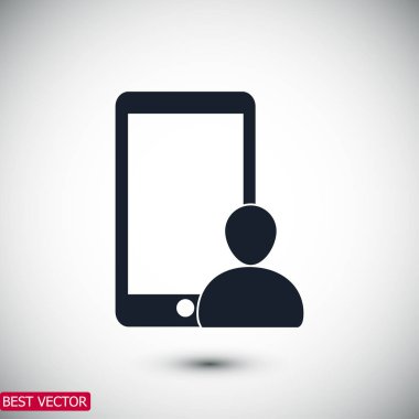 ilgili kişi telefon simgesi