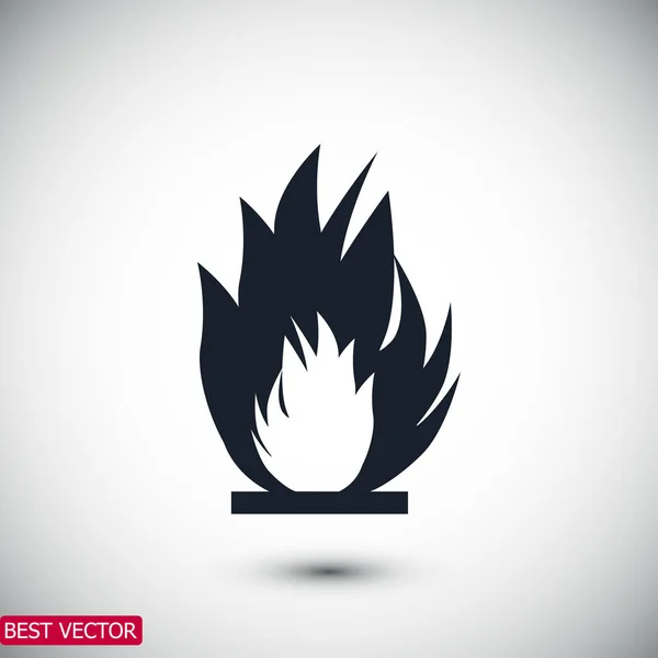 Символ простого огня — стоковый вектор