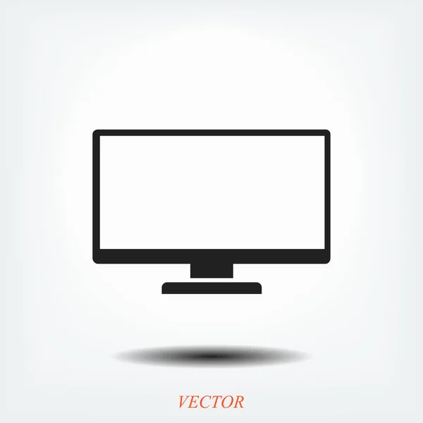 Monitor icono simple — Archivo Imágenes Vectoriales