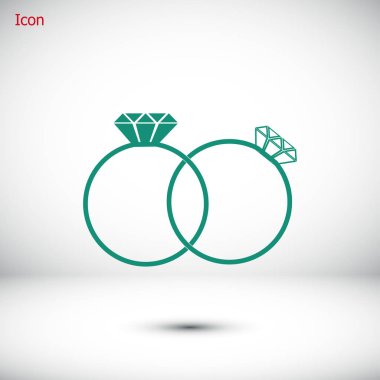 Yüzük düz simgesi