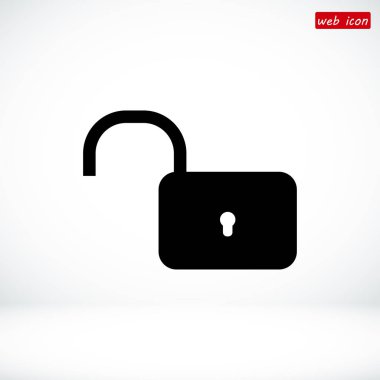 düz kilit simgesi