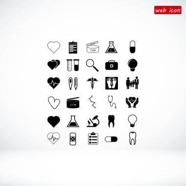 tıbbi simgeler ayarlandı