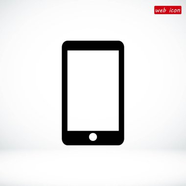 Telefon düz simgesi