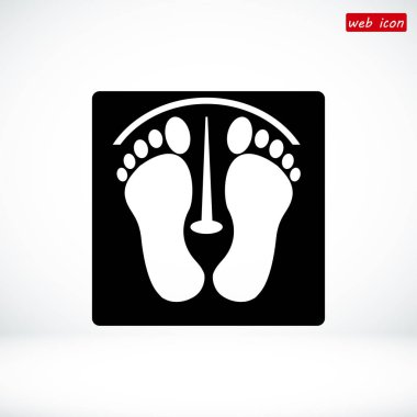 ayak izleri basit simgesi