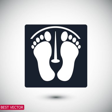 ayak izleri basit simgesi