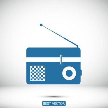 basit radyo simgesi