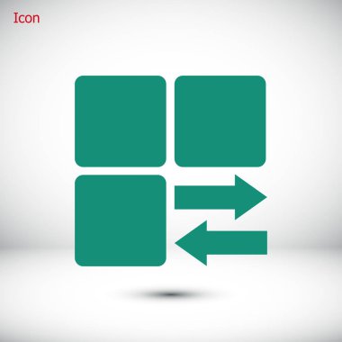 Infographic küp oklarla tarz