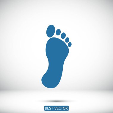 basit ayak izi simgesi