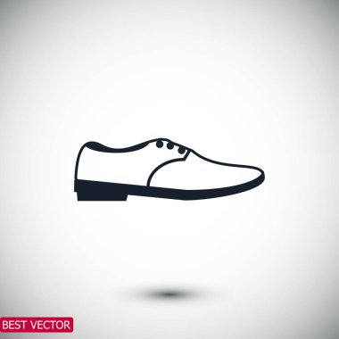 Ayakkabı düz simgesi