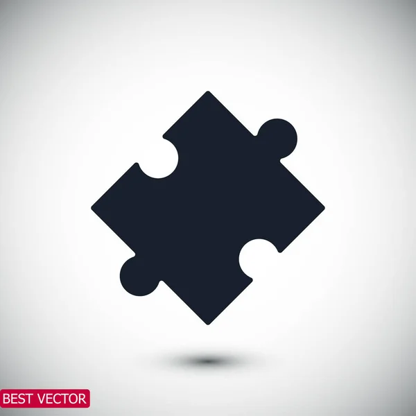Puzzle lapos ikon — Stock Vector