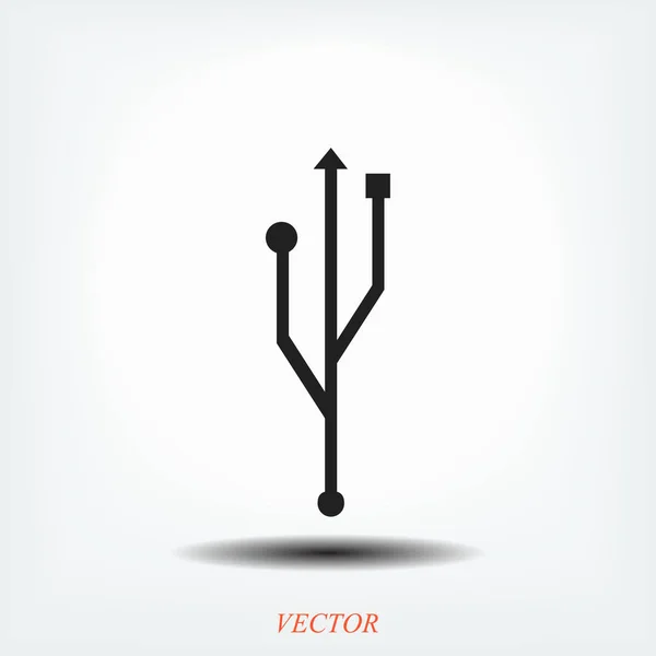 USB web pictogram — Stockvector