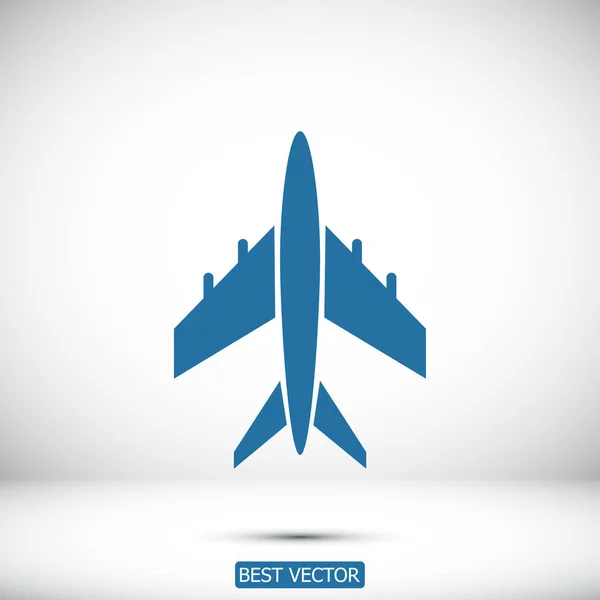 Einfaches Flugzeug-Symbol — Stockvektor