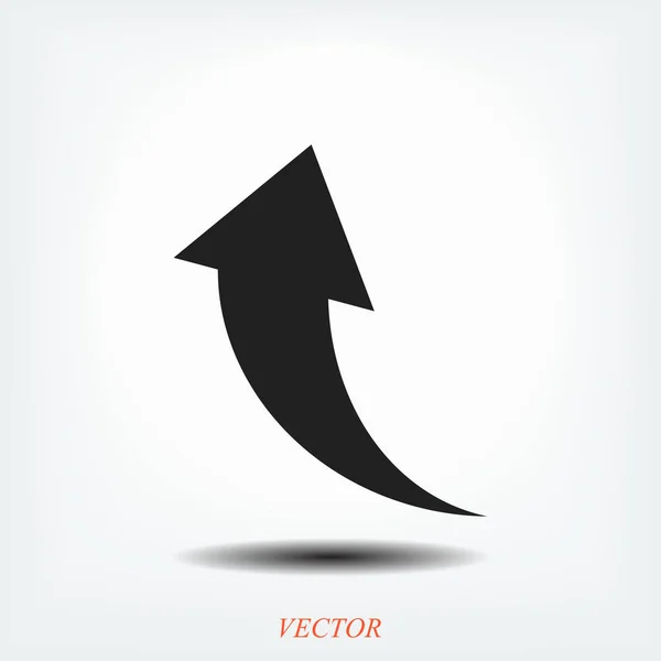 Nyíl pókháló ikon — Stock Vector
