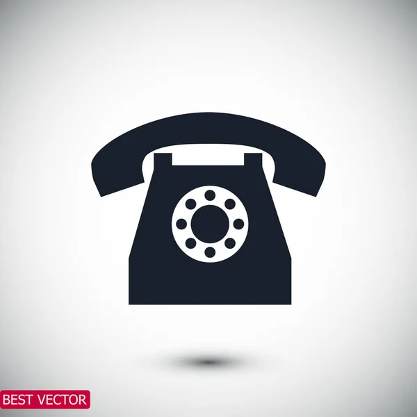 Icono de teléfono simple — Vector de stock