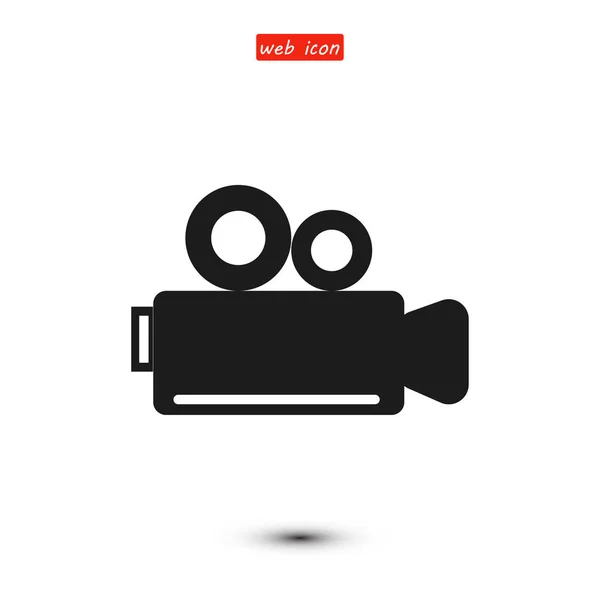 Icône de caméra vidéo — Image vectorielle