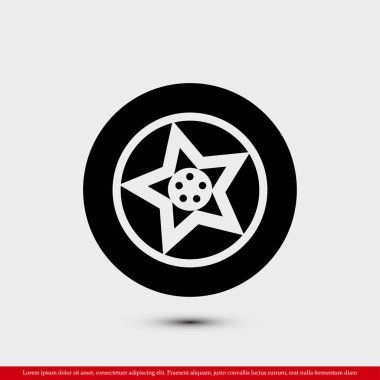 tekerlek düz simgeler