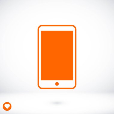 Akıllı Telefon Düz Simgesi