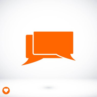 İletileri düz simgesi