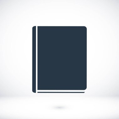 Kitap Düz Simgesi