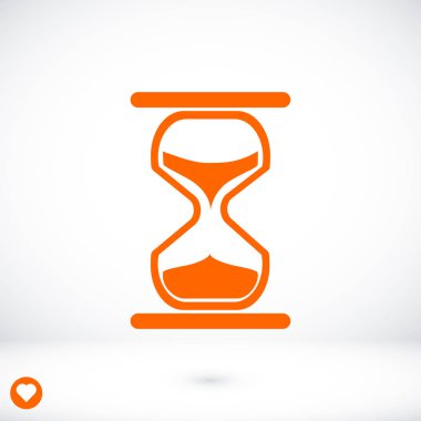 kum saati düz simgesi