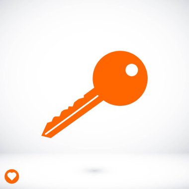 anahtar düz simgesi