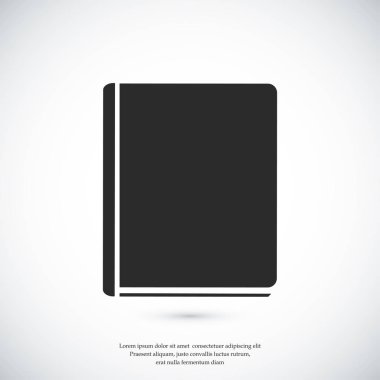 Kitap Düz Simgesi