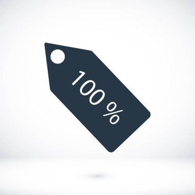 % 100 bir ses etiketi simgesi