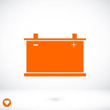 Araba pil simgesi. Vektör 