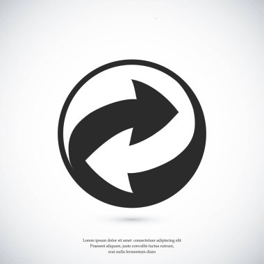 geri dönüşüm işareti simgesi