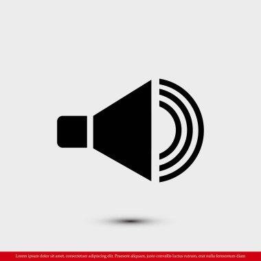 düz hoparlör simgesi