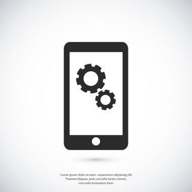 Akıllı Telefon Düz Simgesi