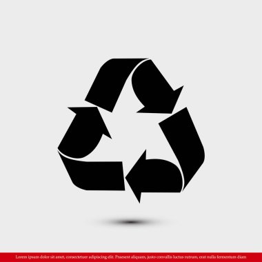 geri dönüşüm işareti simgesi