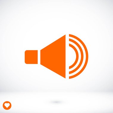 düz hoparlör simgesi