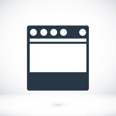 Mutfak sobası simgesi