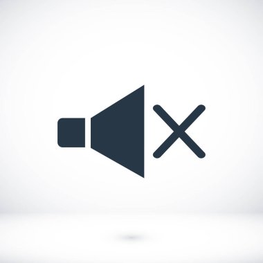 düz hoparlör simgesi