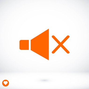 düz hoparlör simgesi