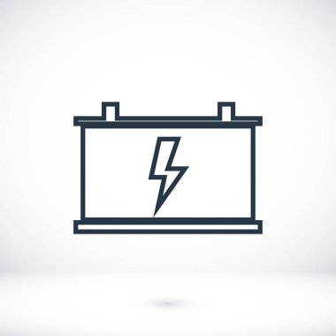 Araba akü vektör simgesi