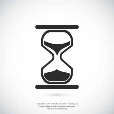 kum saati düz simgesi