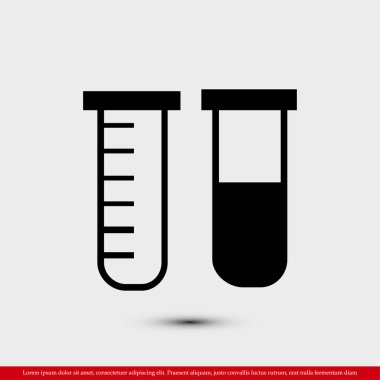 Tüpler düz simgesi