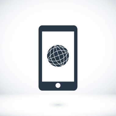 Akıllı Telefon Düz Simgesi