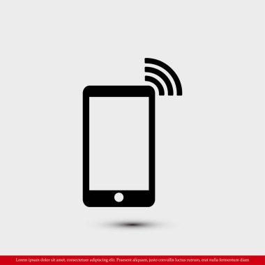 Akıllı Telefon Düz Simgesi