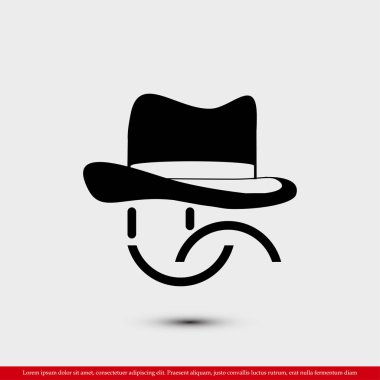 gülümseme düz simgesi