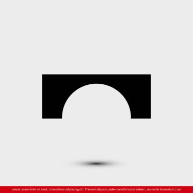 Köprü düz simgesi