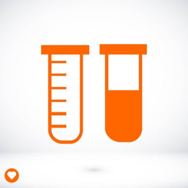 Tüpler düz simgesi